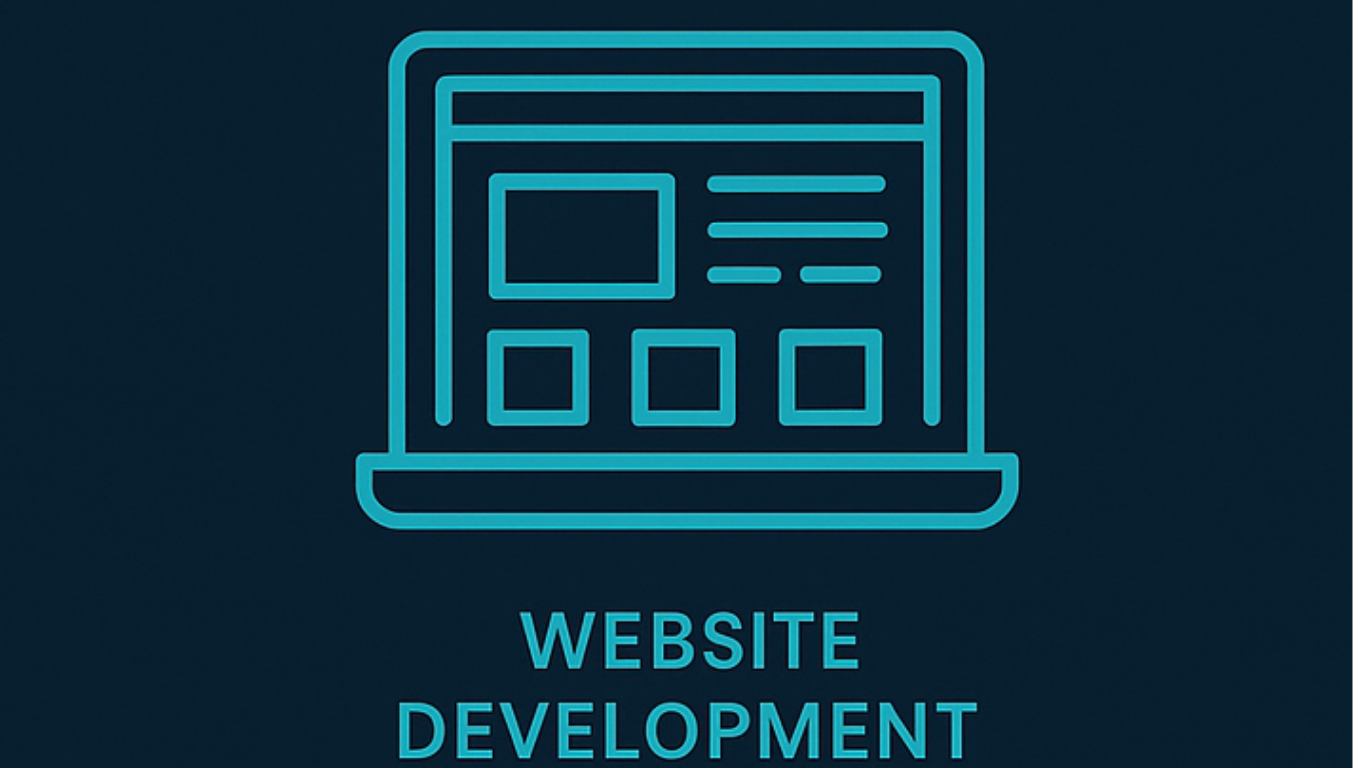 freelance Web developer coding a responsive website design on a laptop.